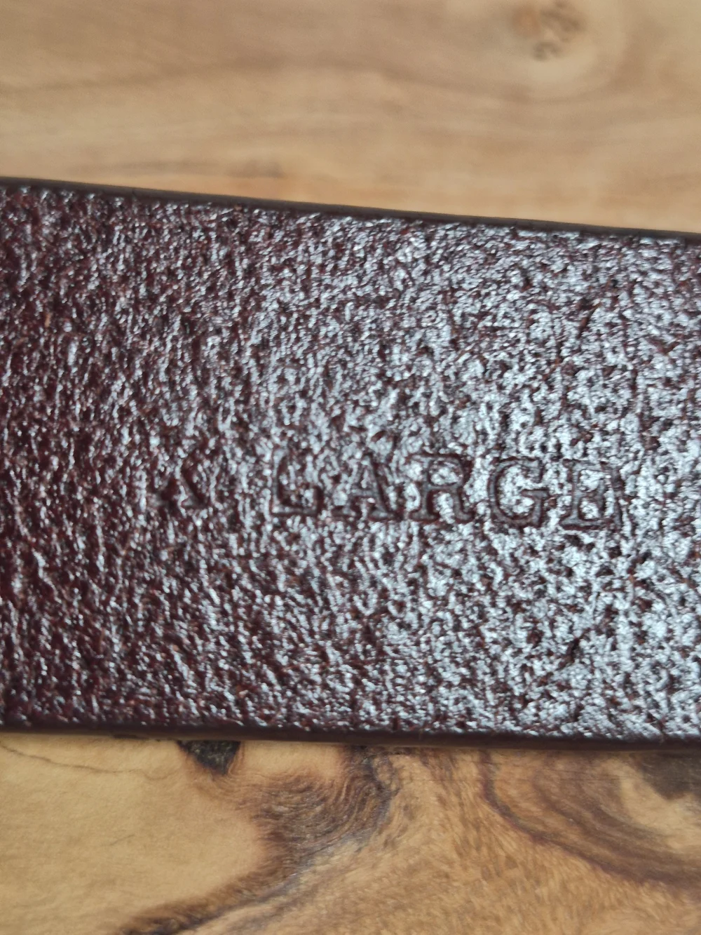 Calvin Klein Chestnut Brown Triple-Prong‎ Leather Belt Italian Saddle Leather